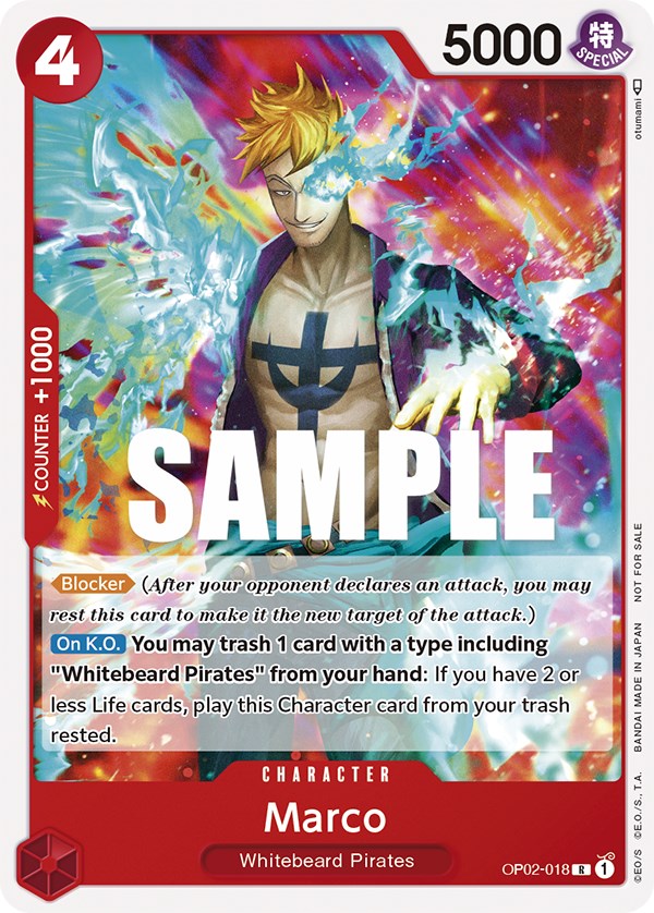 Marco (Promotion Pack 2023) (OP02-018) - One Piece Promotion Cards  [Promo]