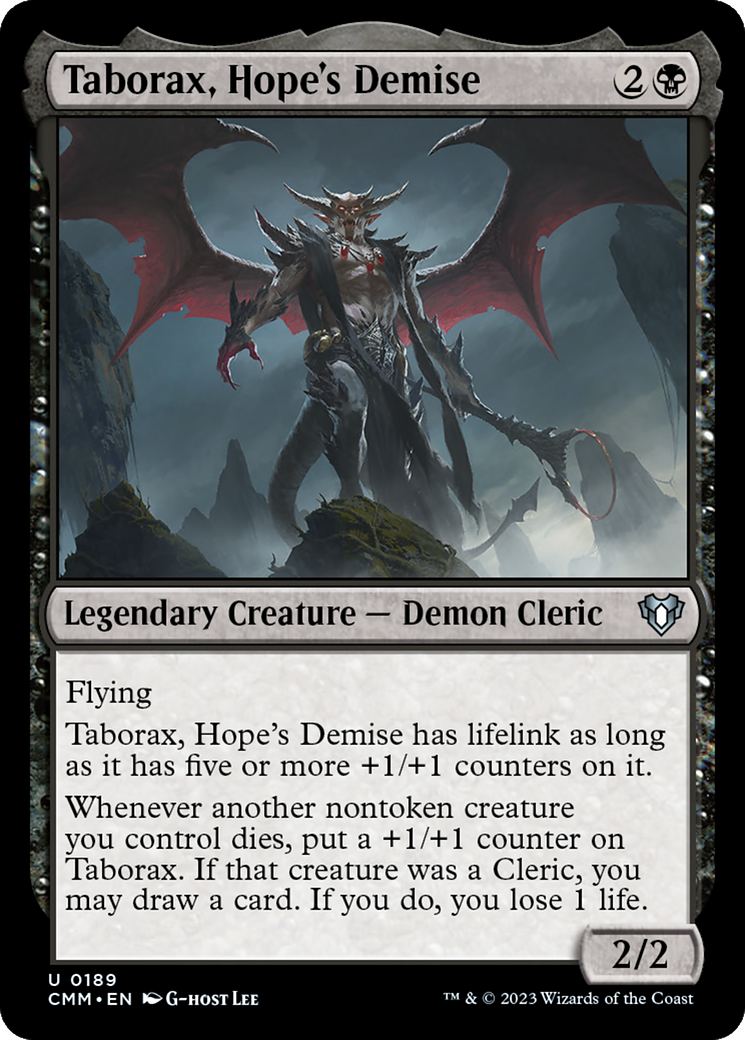 Taborax, Hope's Demise (CMM-189) - Commander Masters [Uncommon]