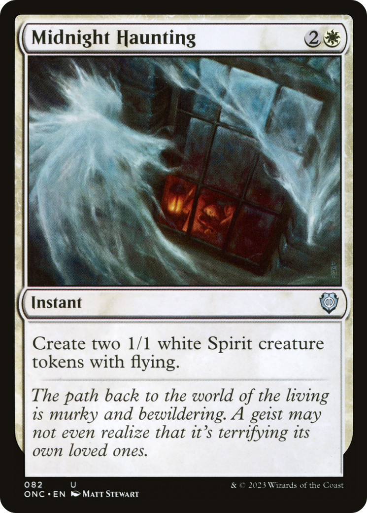 Midnight Haunting (ONC-082) - Phyrexia: All Will Be One Commander [Uncommon]