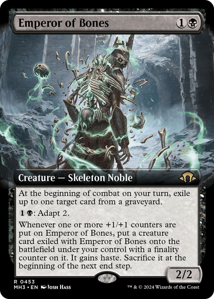 Emperor of Bones (MH3-453) - Modern Horizons 3: (Extended Art) [Rare]