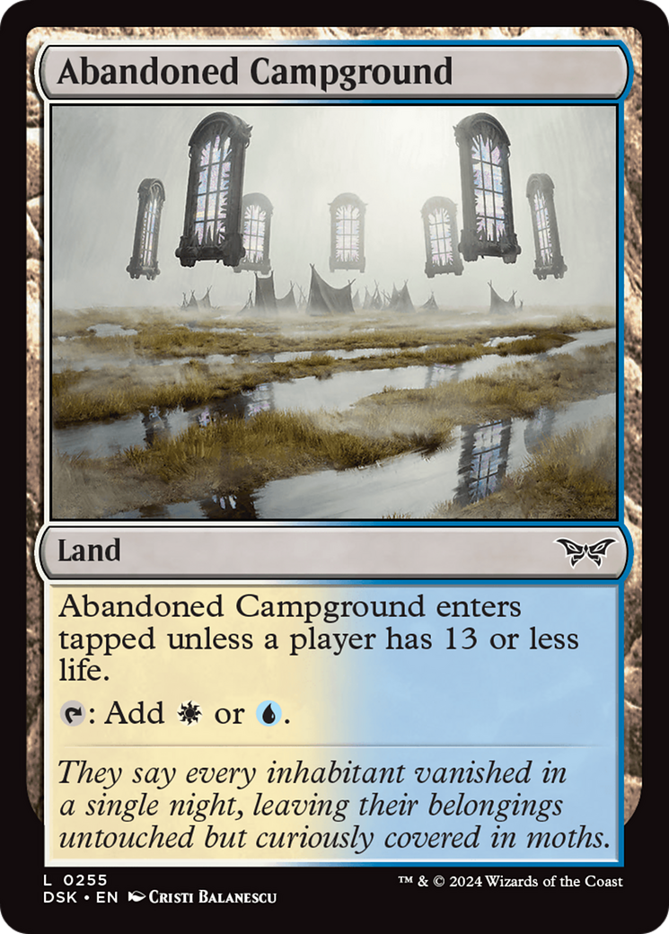 Abandoned Campground (DSK-255) - Duskmourn: House of Horror Foil [Common]