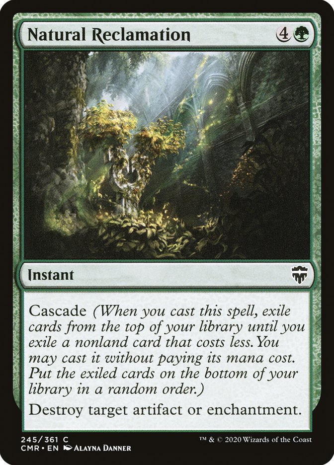 Natural Reclamation (CMR-245) - Commander Legends [Common]