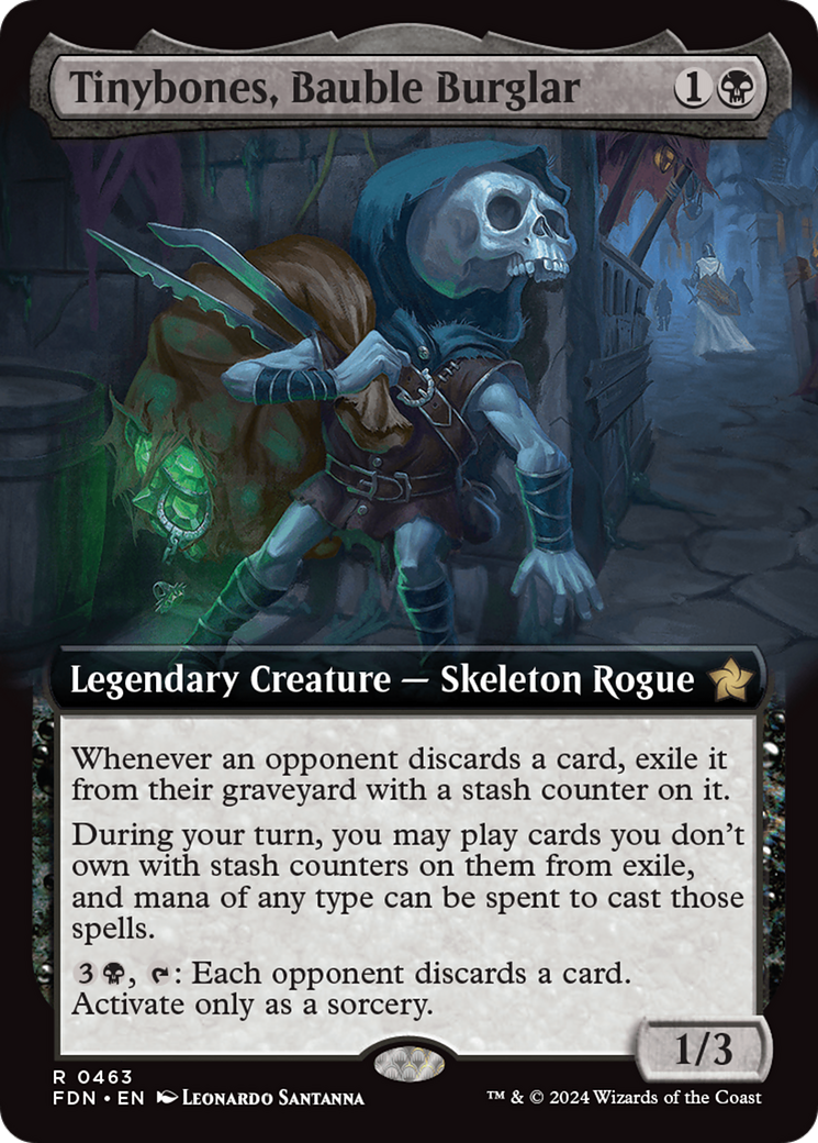 Tinybones, Bauble Burglar (FDN-463) - Foundations: (Extended Art) Foil [Rare]