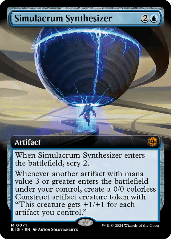 Simulacrum Synthesizer (BIG-071) - The Big Score: (Extended Art) Foil [Mythic]