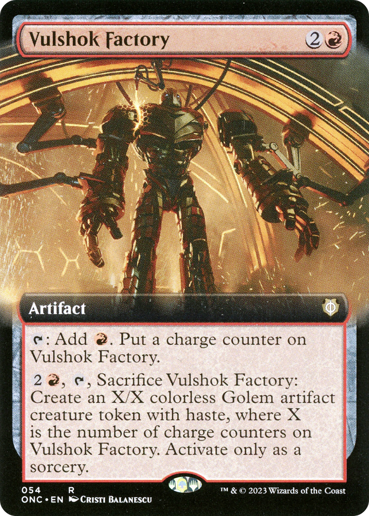 Vulshok Factory (ONC-054) - Phyrexia: All Will Be One Commander: (Extended Art) [Rare]