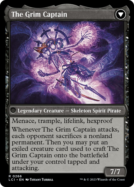 Throne of the Grim Captain // The Grim Captain (LCI-266) - The Lost Caverns of Ixalan [Rare]