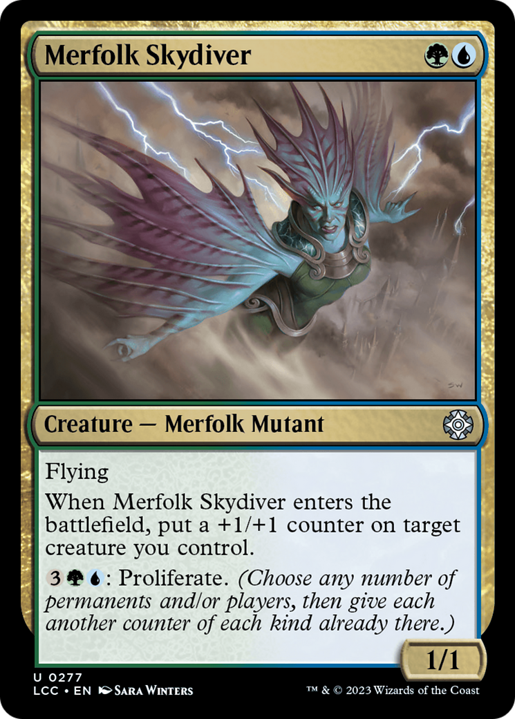 Merfolk Skydiver (LCC-277) - The Lost Caverns of Ixalan Commander [Uncommon]