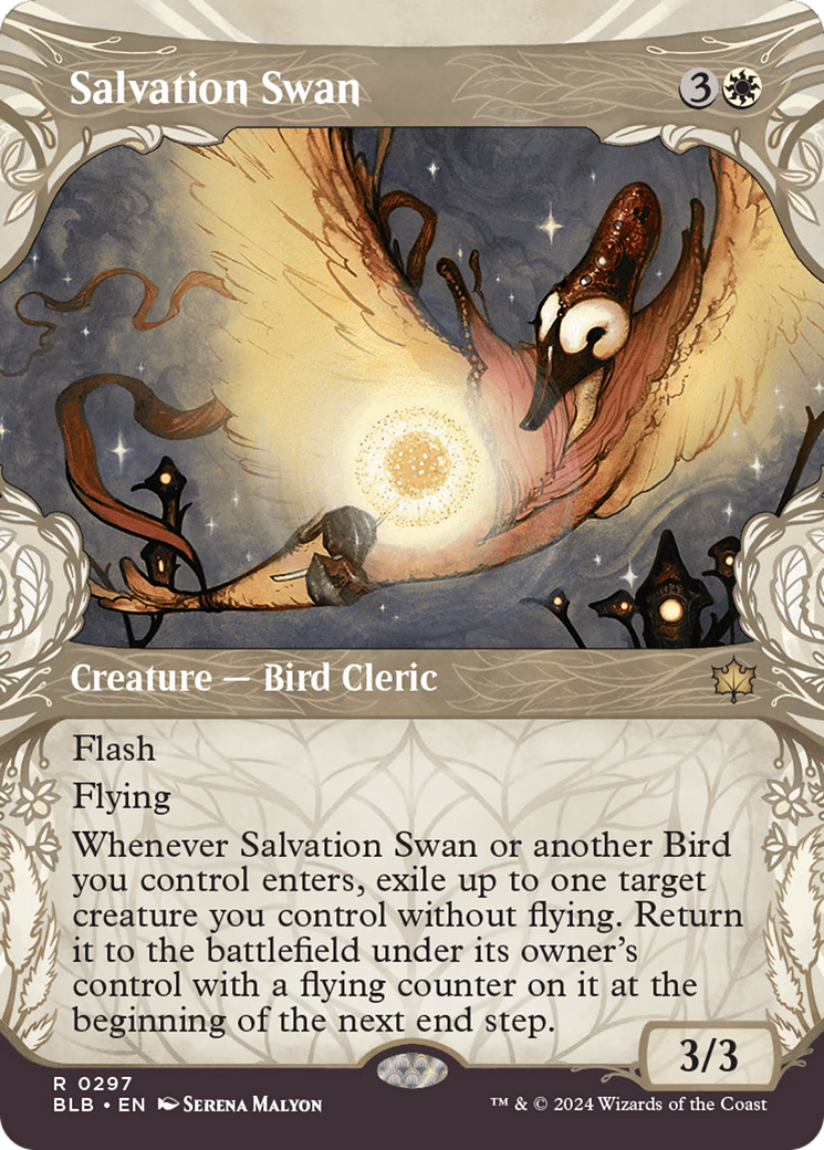 Salvation Swan (BLB-297) - Bloomburrow: (Showcase) Foil [Rare]