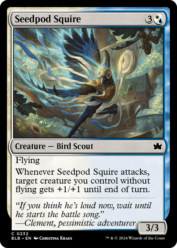 Seedpod Squire (BLB-232) - Bloomburrow Foil [Common]