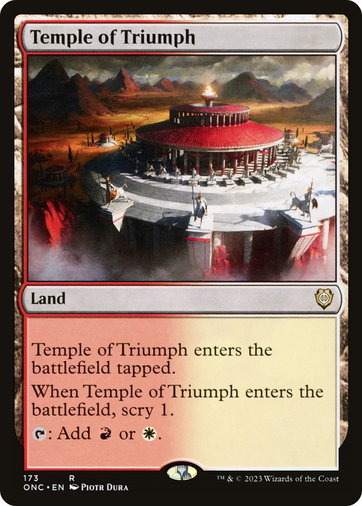 Temple of Triumph (ONC-173) - Phyrexia: All Will Be One Commander [Rare]