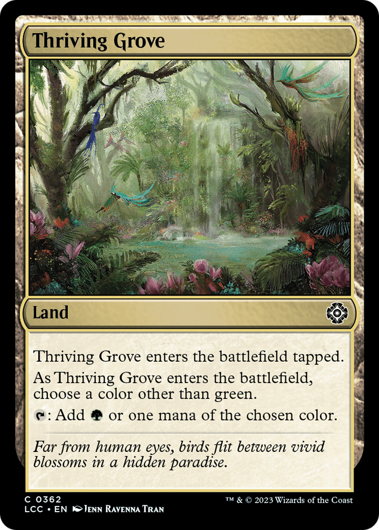 Thriving Grove (LCC-362) - The Lost Caverns of Ixalan Commander [Common]