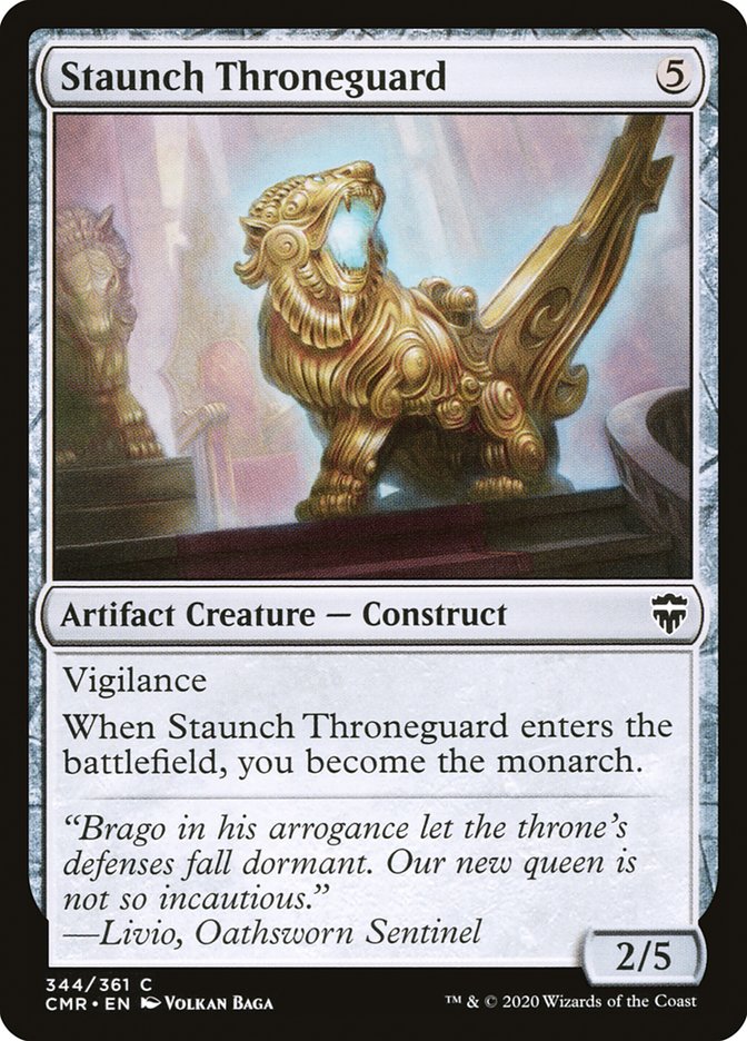 Staunch Throneguard (CMR-344) - Commander Legends [Common]