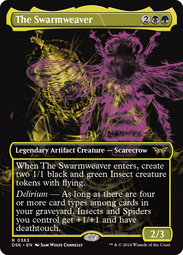 The Swarmweaver (DSK-363) - Duskmourn: House of Horror (Borderless) Foil [Rare]