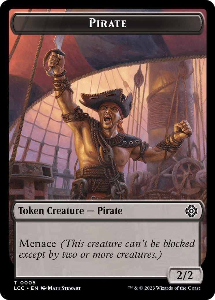 The Monarch // Pirate Double-Sided Token [The Lost Caverns of Ixalan Commander Tokens]