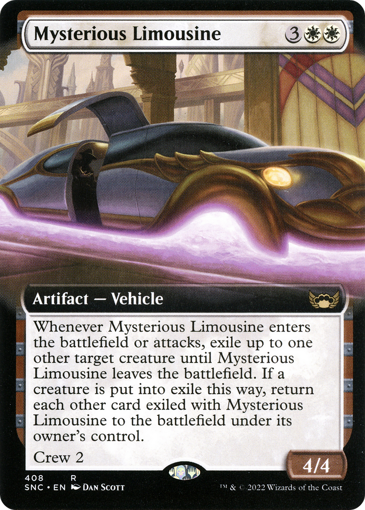 Mysterious Limousine (SNC-408) - Streets of New Capenna: (Extended Art) [Rare]