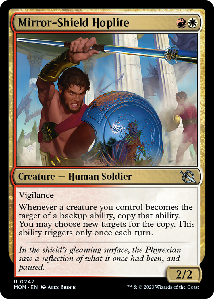 Mirror-Shield Hoplite (MOM-247) - March of the Machine [Uncommon]