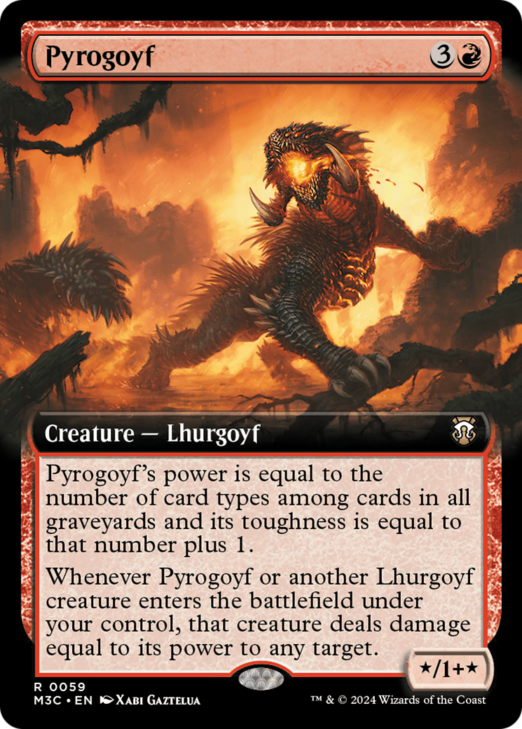 Pyrogoyf (M3C-059) - Modern Horizons 3 Commander: (Extended Art) Foil [Rare]