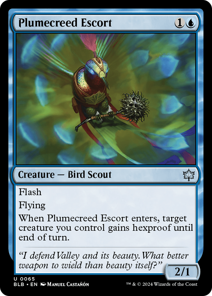 Plumecreed Escort (BLB-065) - Bloomburrow [Uncommon]