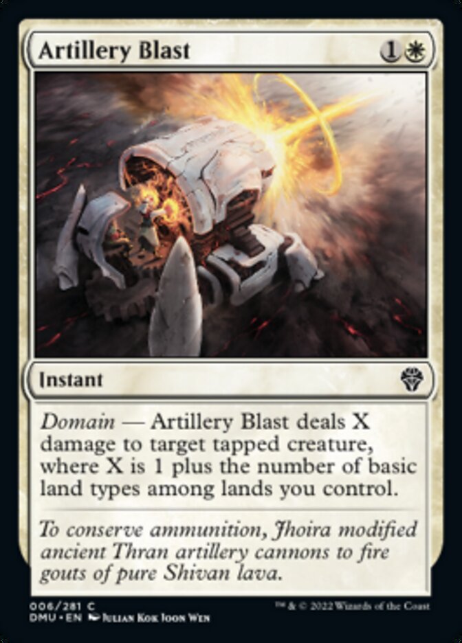 Artillery Blast (DMU-006) - Dominaria United [Common]