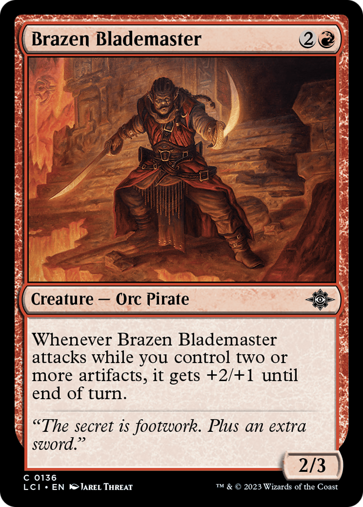 Brazen Blademaster (LCI-136) - The Lost Caverns of Ixalan [Common]