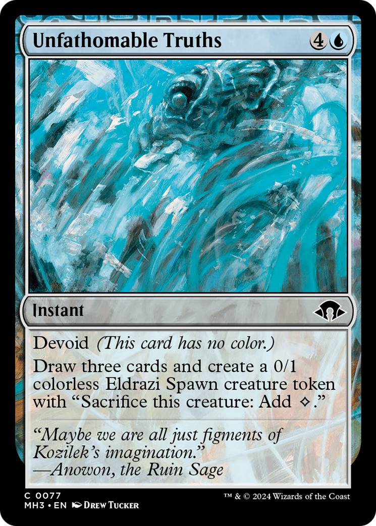 Unfathomable Truths (MH3-077) - Modern Horizons 3 Foil [Common]