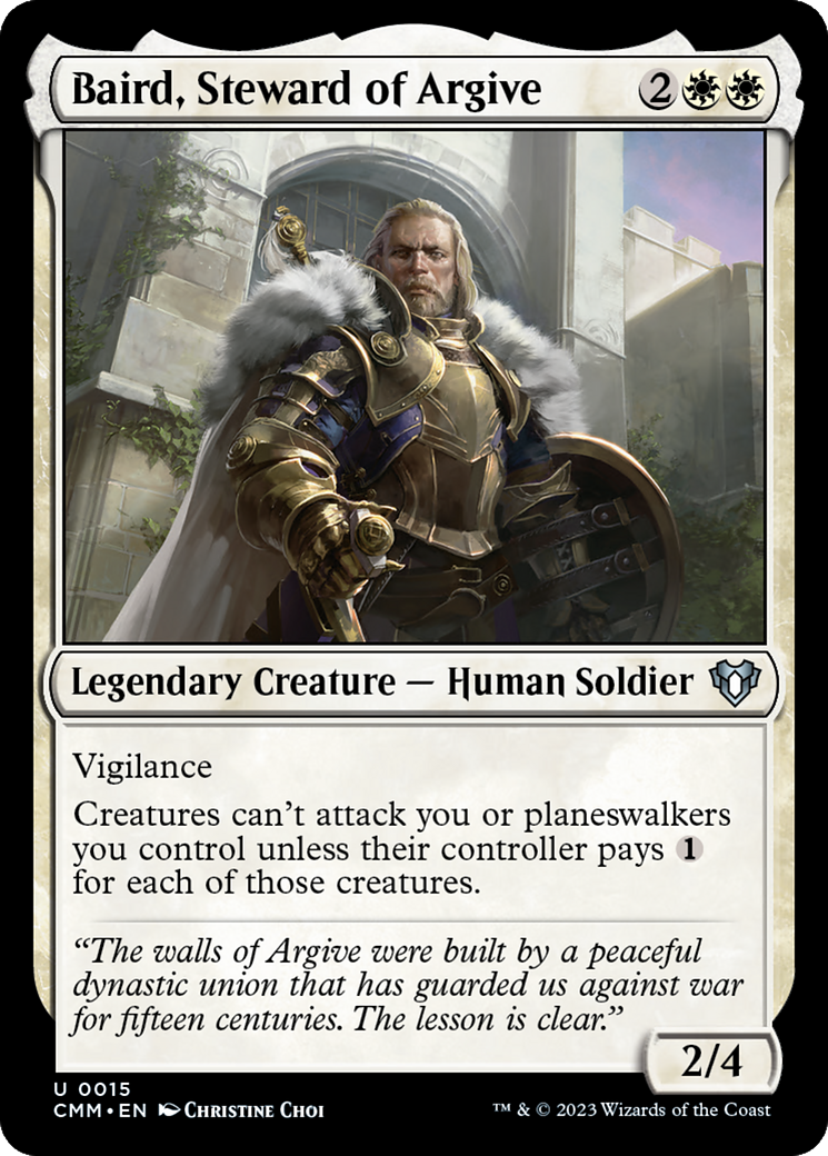 Baird, Steward of Argive (CMM-015) - Commander Masters [Uncommon]