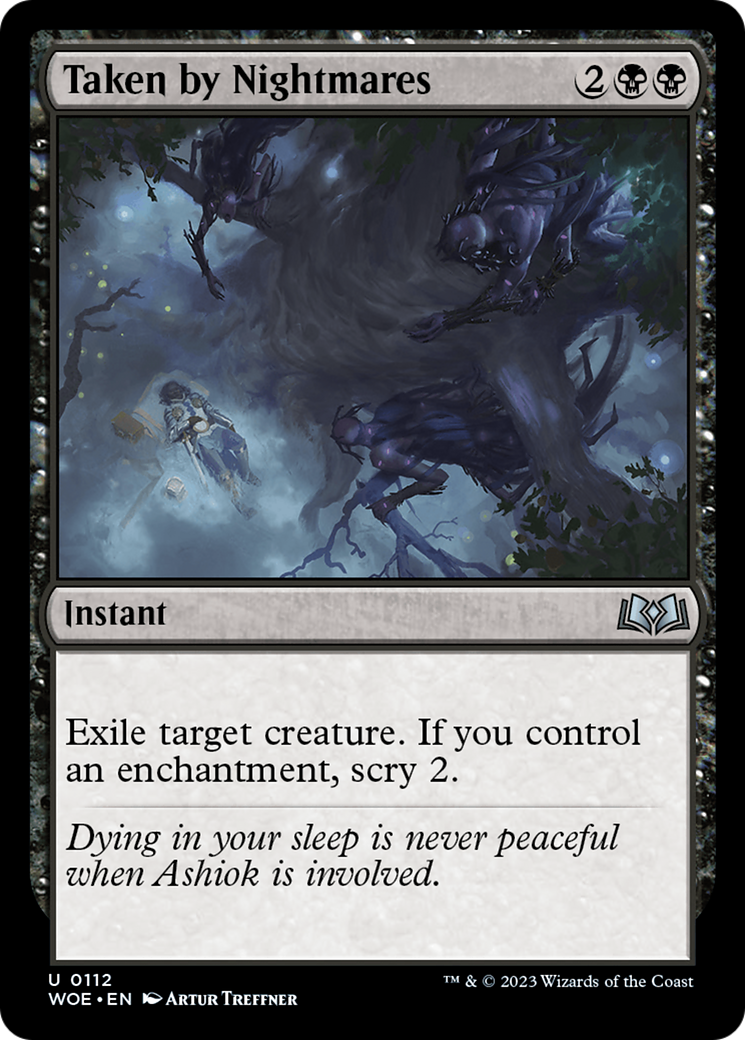 Taken by Nightmares (WOE-112) - Wilds of Eldraine [Uncommon]