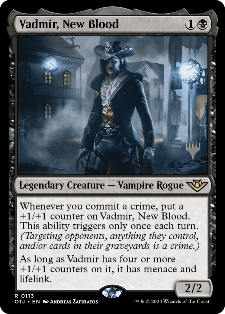 Vadmir, New Blood (POTJ-113P) - Outlaws of Thunder Junction Promos Foil [Rare]