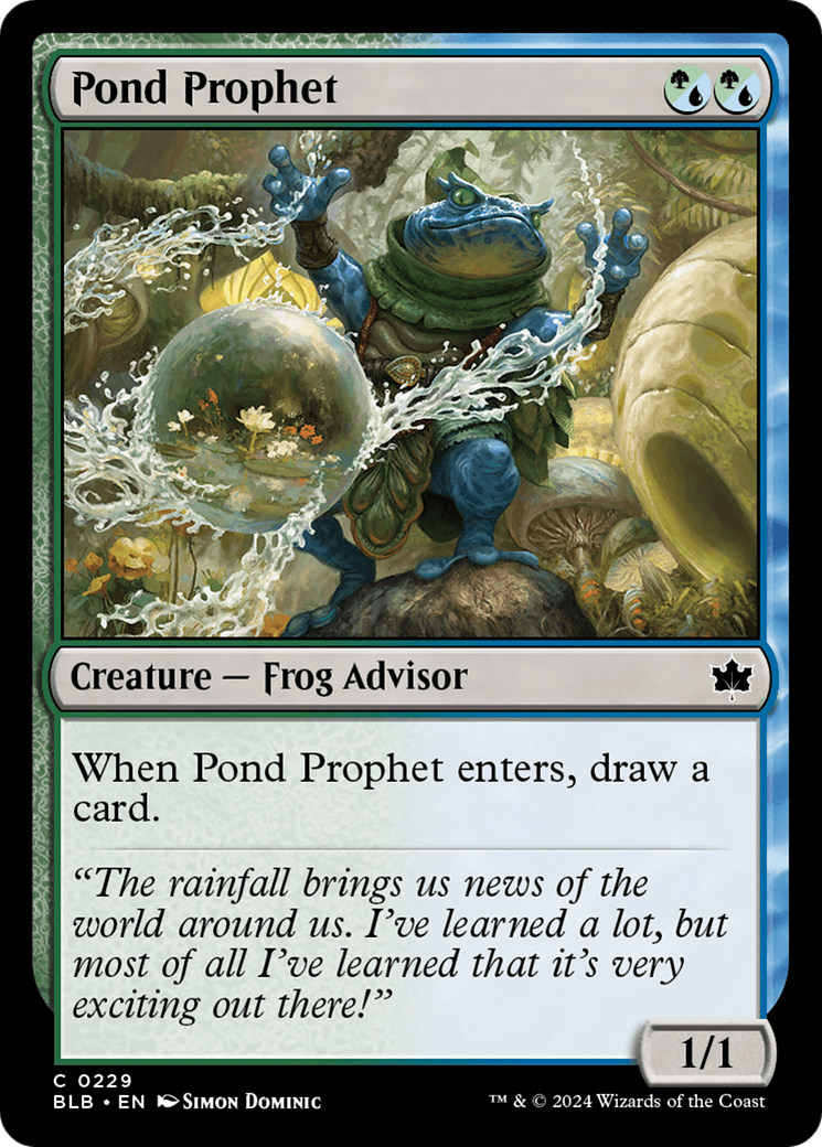 Pond Prophet (BLB-229) - Bloomburrow Foil [Common]