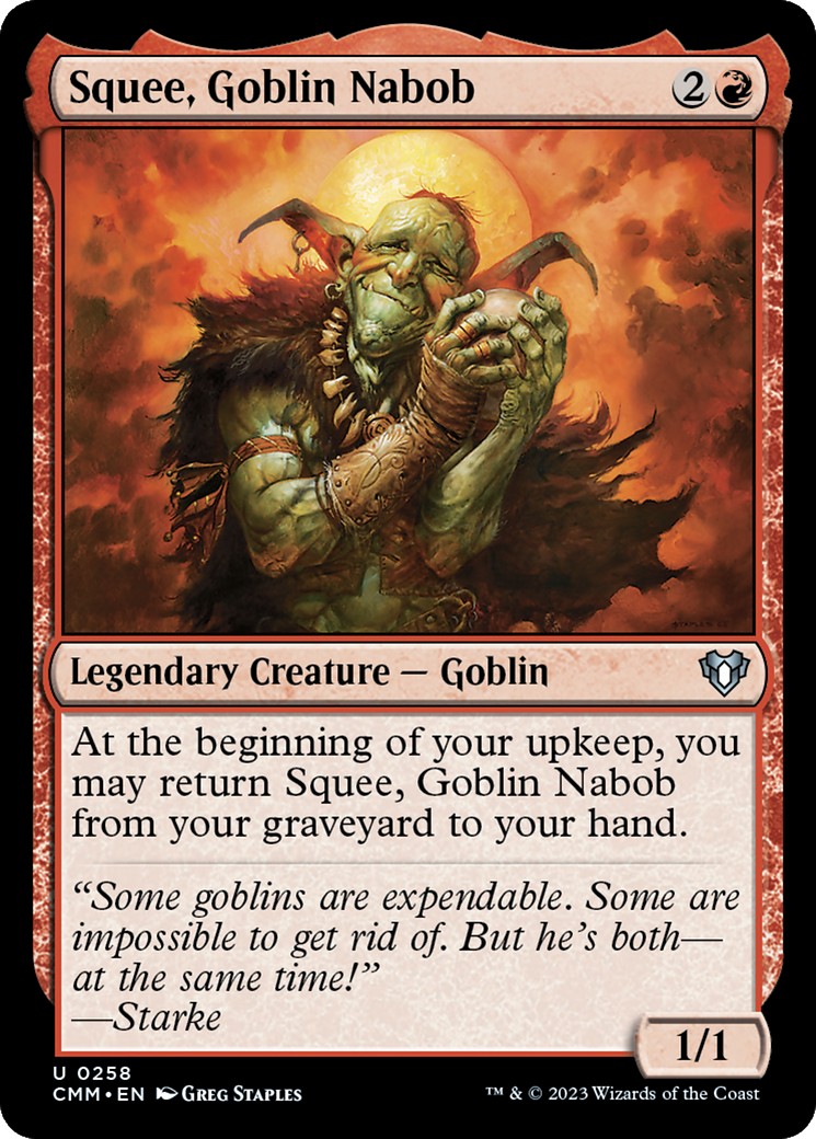 Squee, Goblin Nabob (CMM-258) - Commander Masters [Uncommon]