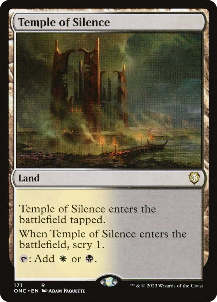 Temple of Silence (ONC-171) - Phyrexia: All Will Be One Commander [Rare]