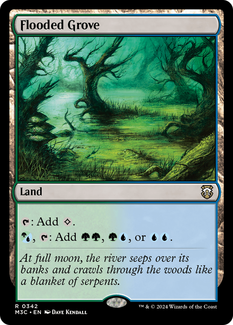 Flooded Grove (M3C-342) - Modern Horizons 3 Commander Foil [Rare]