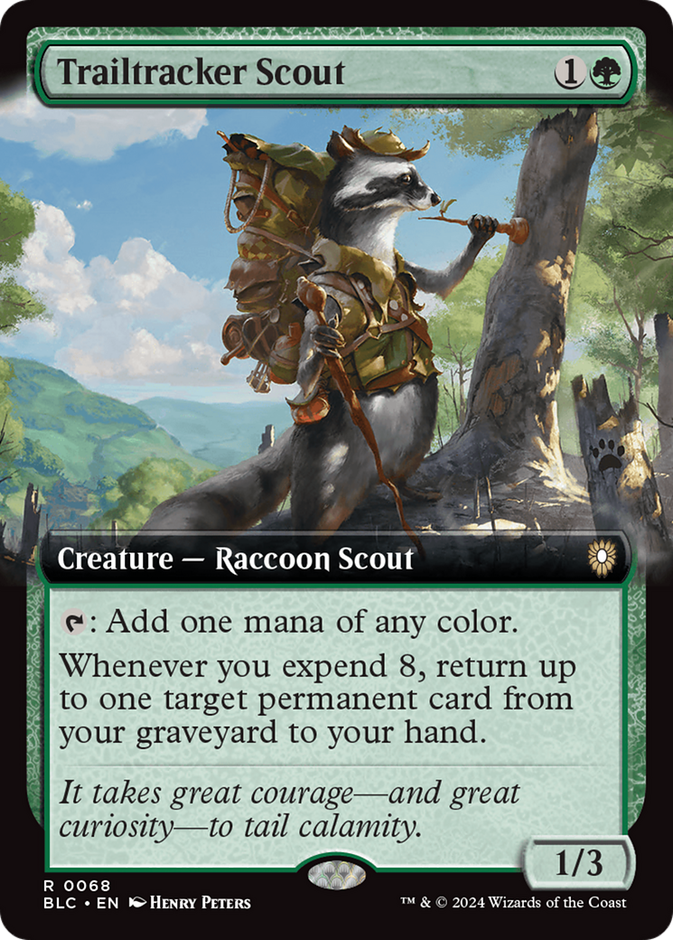 Trailtracker Scout (BLC-068) - Bloomburrow Commander [Rare]