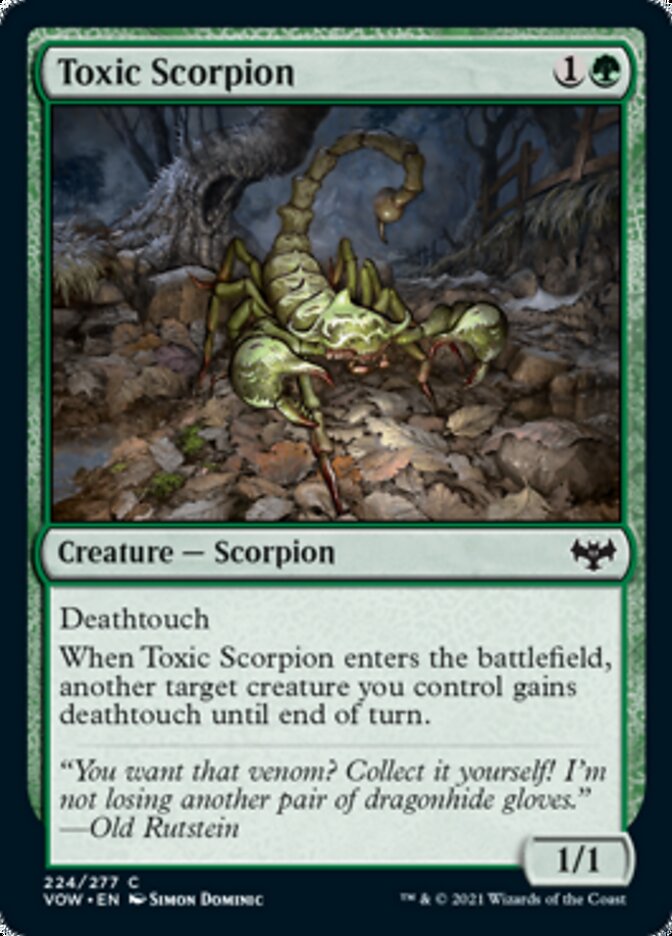 Toxic Scorpion (VOW-224) - Innistrad: Crimson Vow [Common]