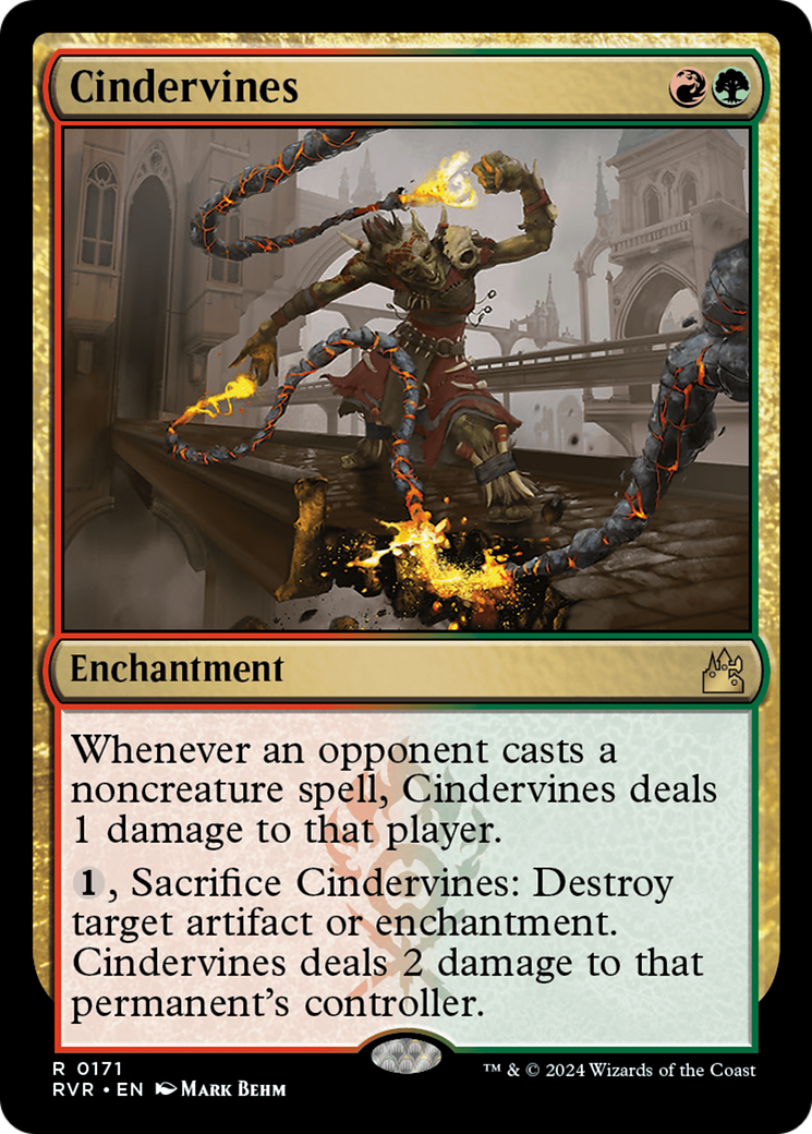 Cindervines (RVR-171) - Ravnica Remastered [Rare]