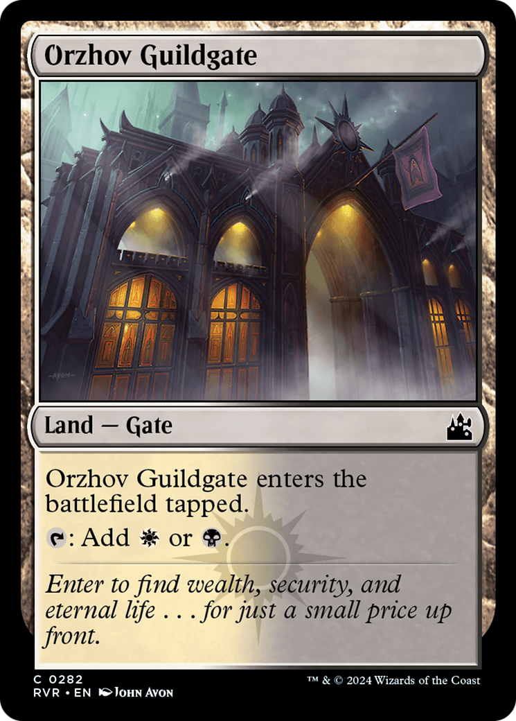 Orzhov Guildgate (RVR-282) - Ravnica Remastered [Common]