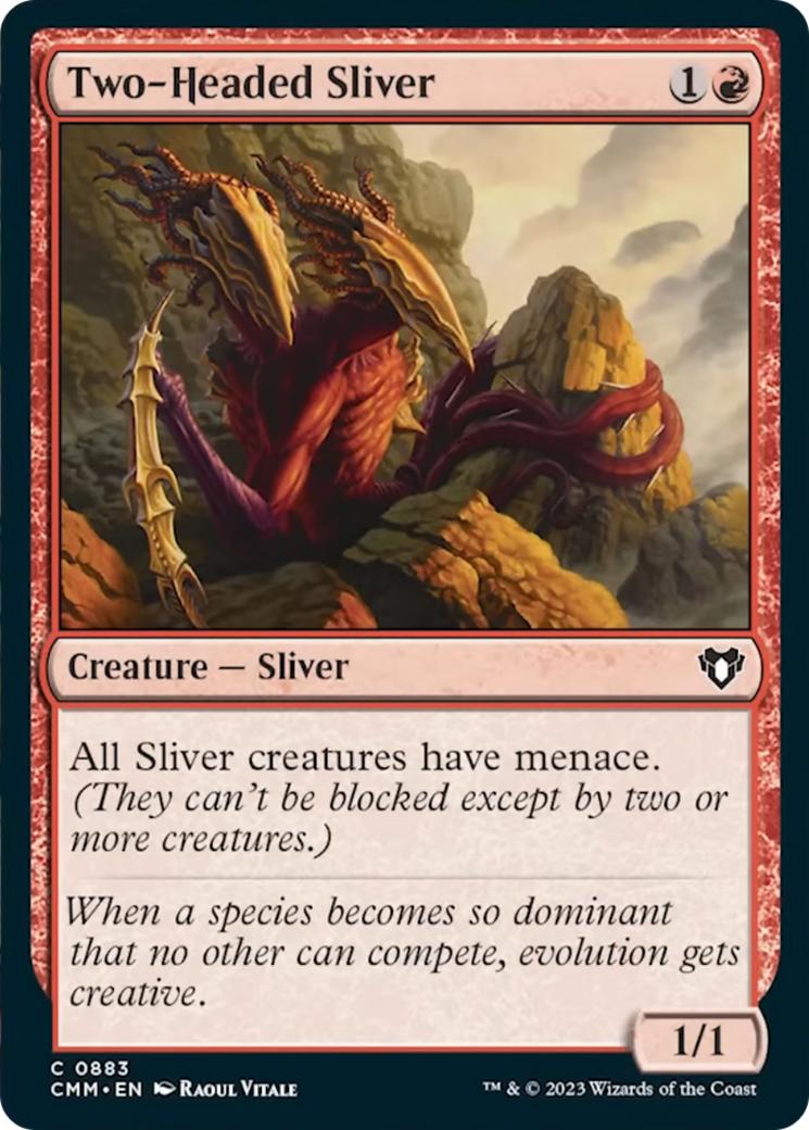 Two-Headed Sliver (CMM-883) - Commander Masters [Common]