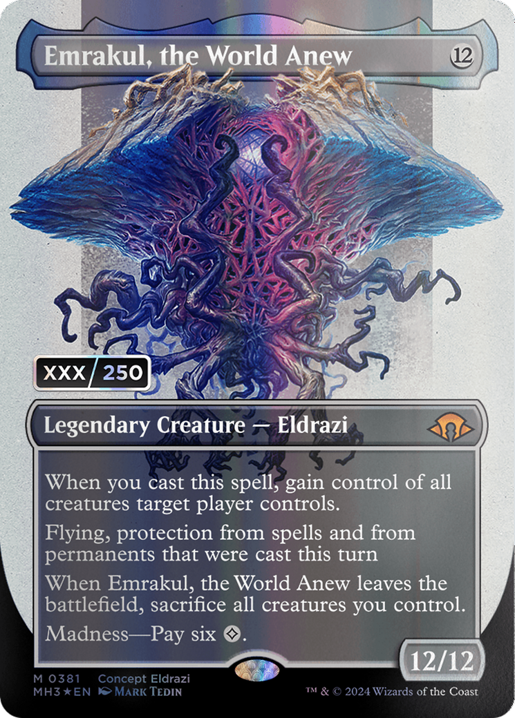 Emrakul, the World Anew (MH3-381Z) - Modern Horizons 3 (Borderless) Foil [Mythic]