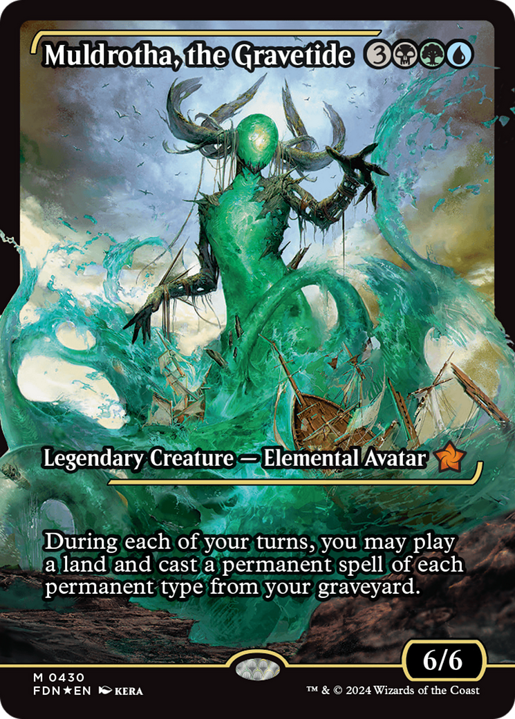 Muldrotha, the Gravetide (FDN-430) - Foundations: (Showcase) Foil [Mythic]