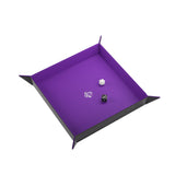 Magnetic Dice Tray: Square - Black / Purple