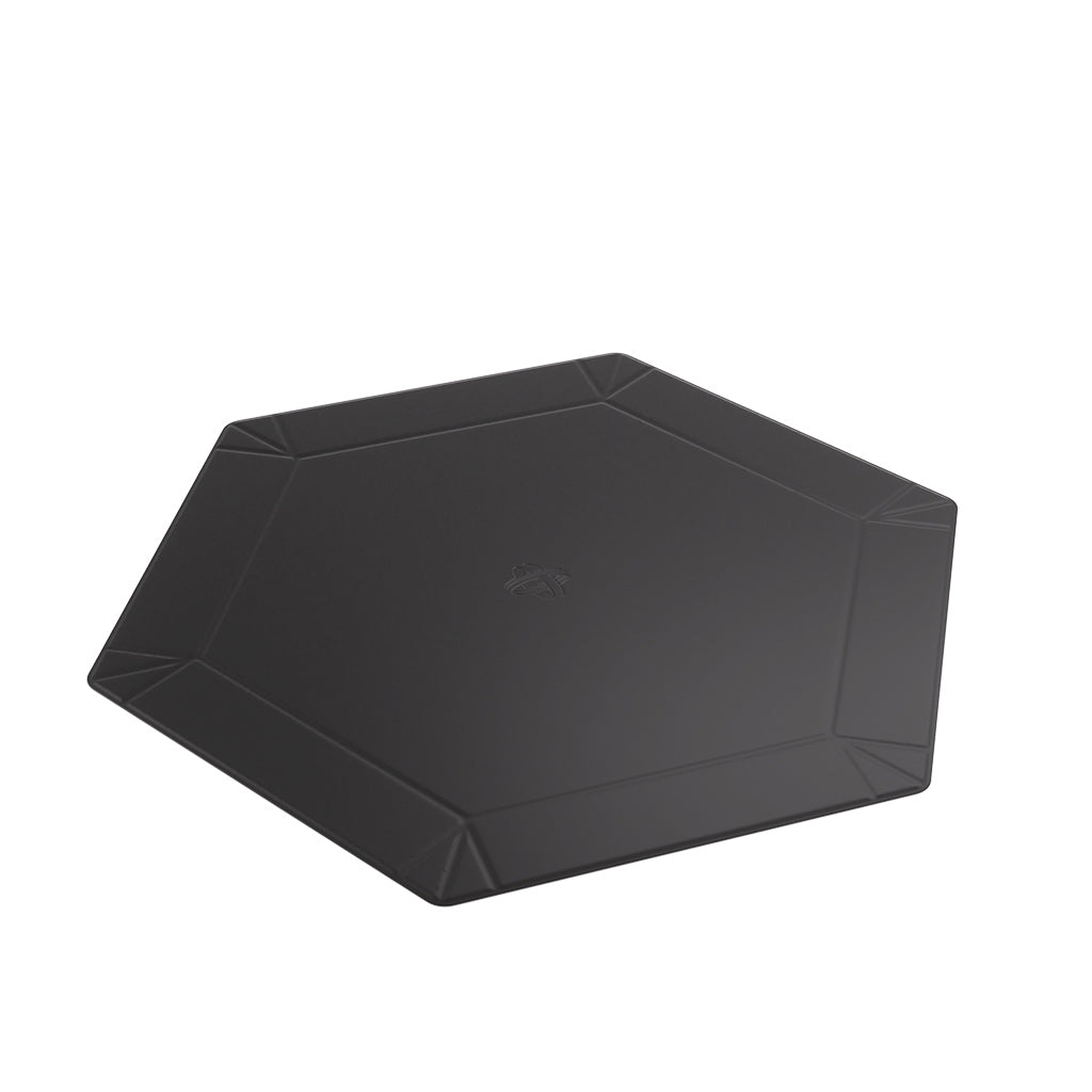 Magnetic Dice Tray: Hexagonal: Black / Gray