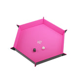 Magnetic Dice Tray: Hexagonal: Black / Pink