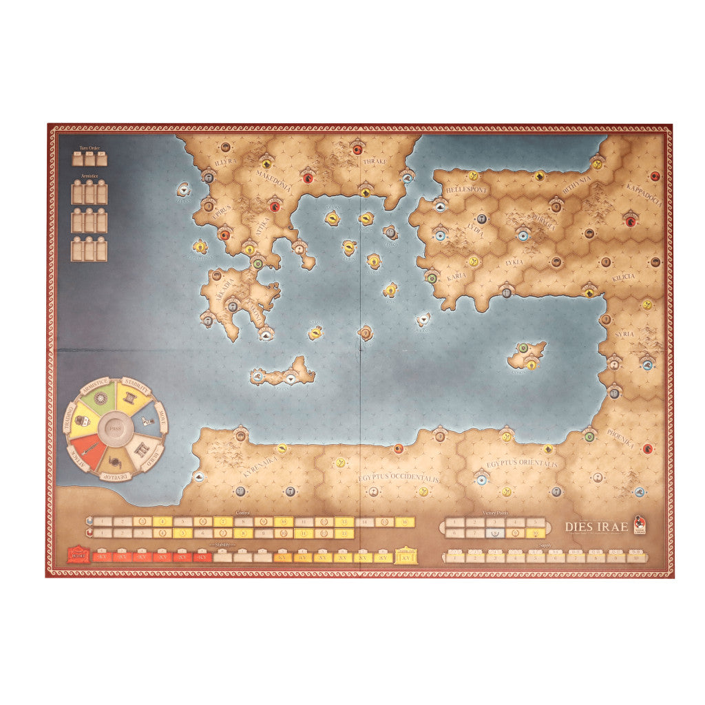 History of the Ancient Seas: Dies Irae - Mounted Map "old style"