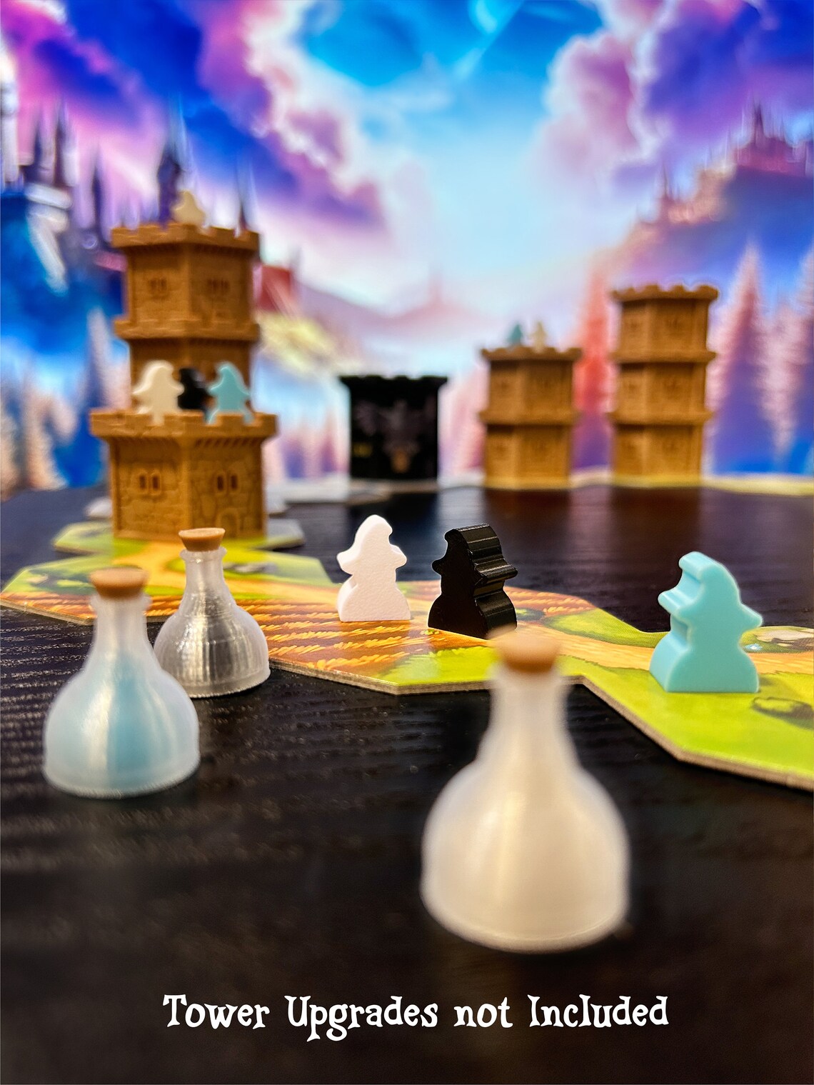 Wandering Towers: New Wizard And Potion Colors Board Game Upgrades