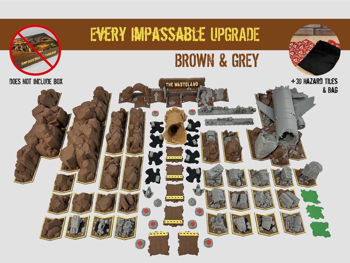 AdrenaCreative - Thunder Road: Vendetta - Every Impassible Terrain Upgrade (Brown and Grey Version)