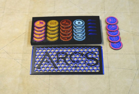 ARCS - Resource Token Organizer (Black + Sapphire Blue)