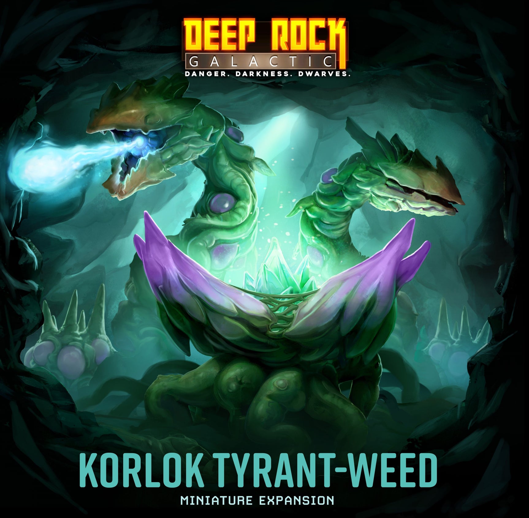 Deep Rock Galactic: The Board Game – Korlok Tyrant-Weed Miniature Expansion