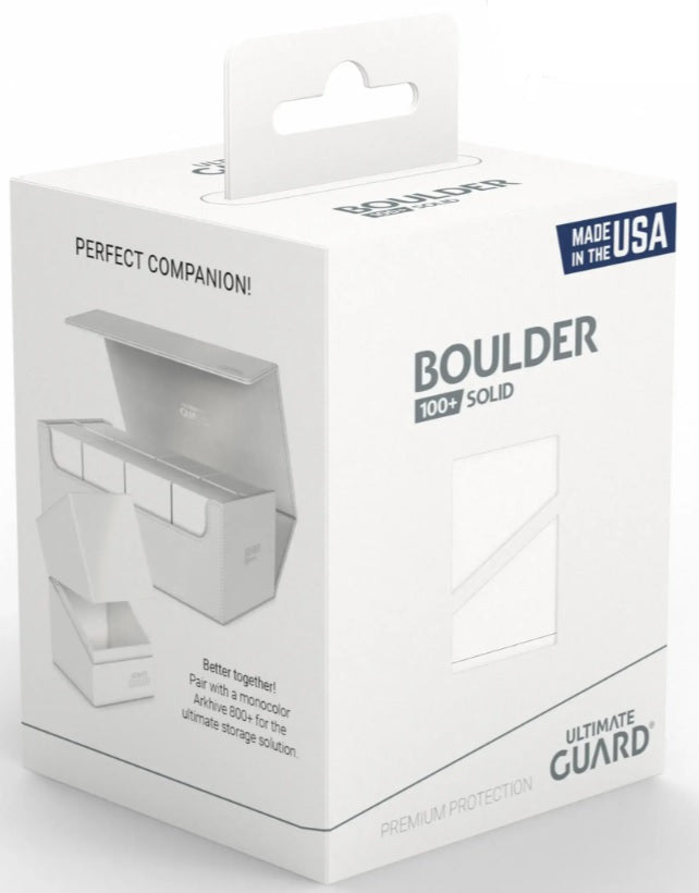 Ultimate Guard - Boulder™ 100+ Deck Case Sapphire (Solid White)