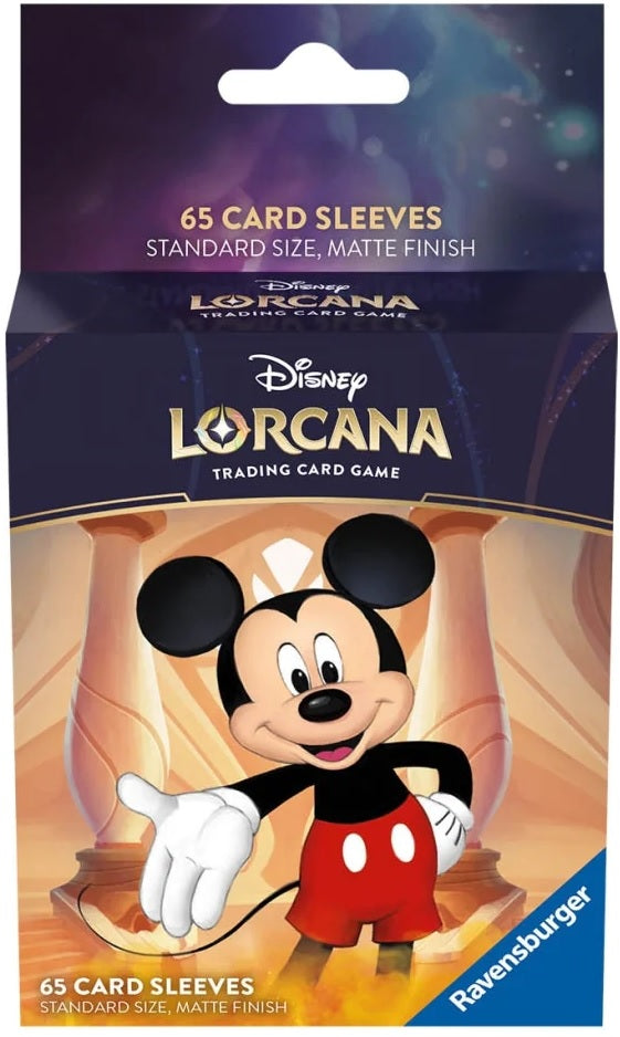 Disney Lorcana - The First Chapter: Standard Card Sleeves (65ct) - Mickey Mouse