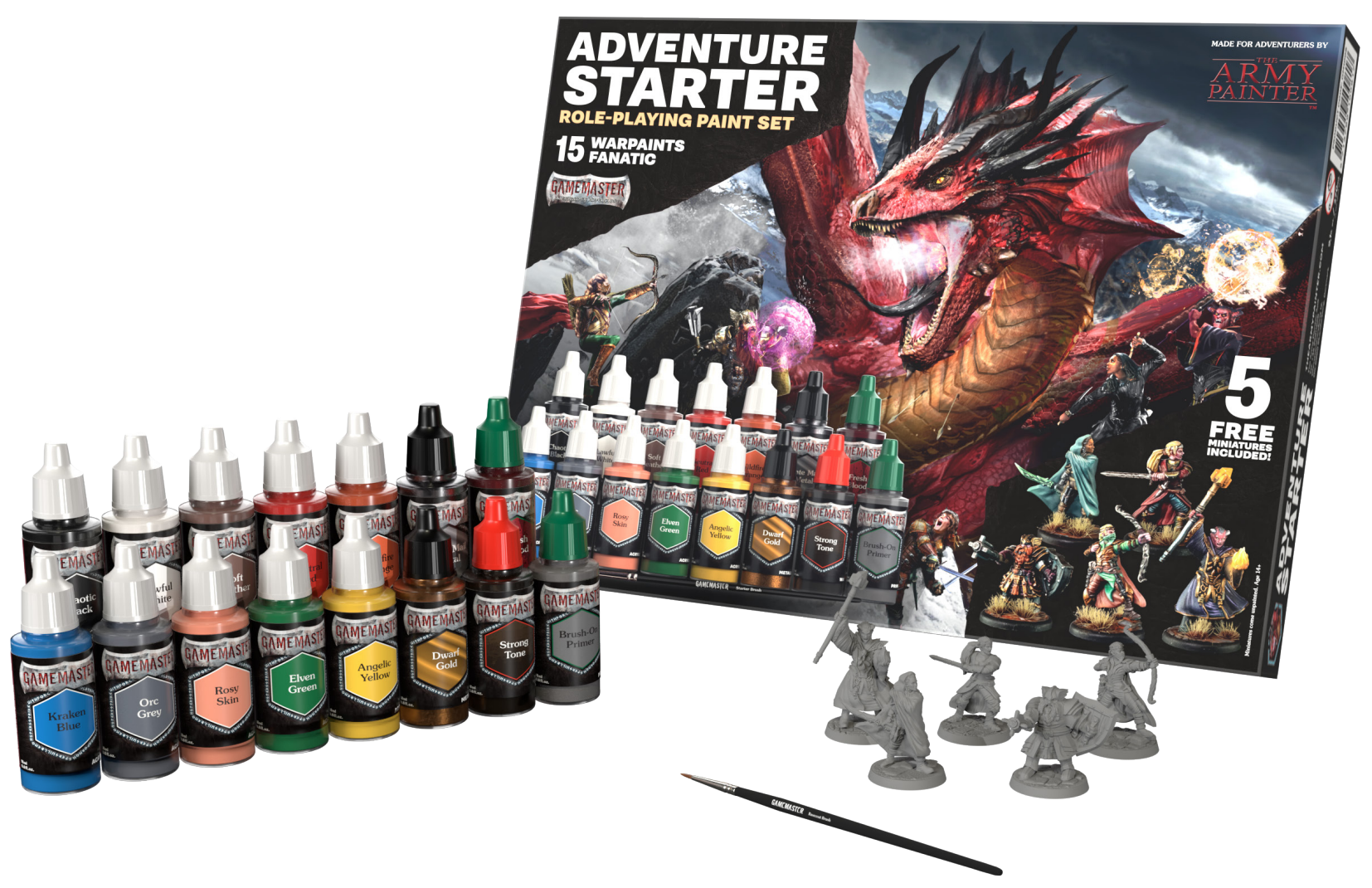 Army Painter - Warpaints Fanatic: Adventure Starter Role-Playing Paint Set